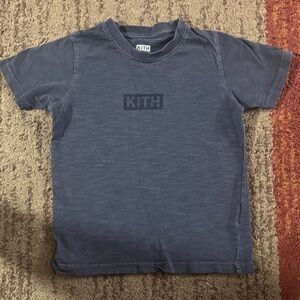 Kith Kids Short Sleeve Tee - Dark Blue size 6
